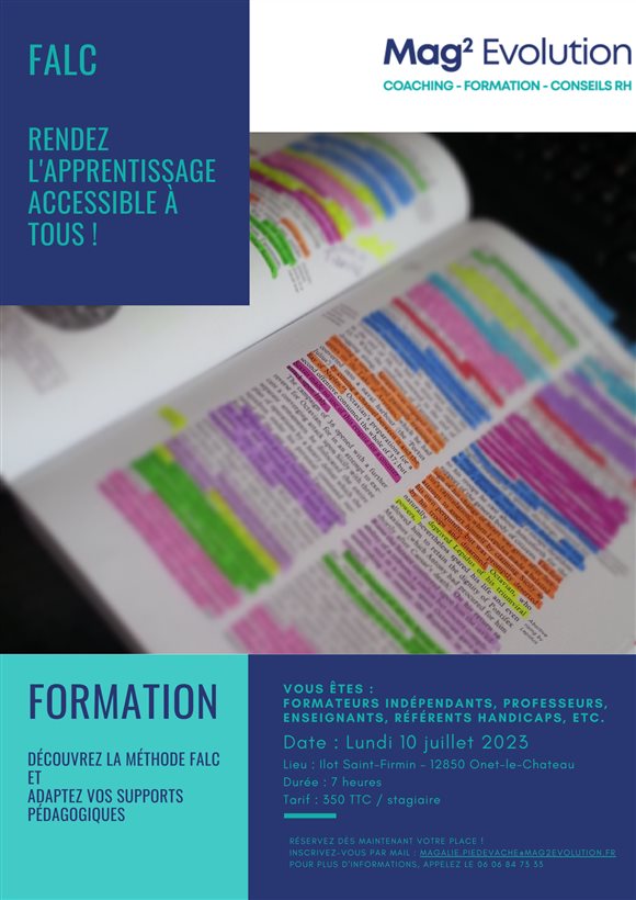 Formation professionnelle : FALC - Facile à lire et à Comprendre, découvrir et appliquer la méthode